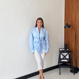 Camicia Fiocco 100% Cotone - CELESTE