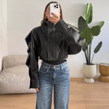 Giubbino crop Ashley 9157-NERO