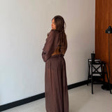 Coordinato Krystel 10372 - MARRONE