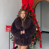 Pelliccia Kuma 8718-MARRONE