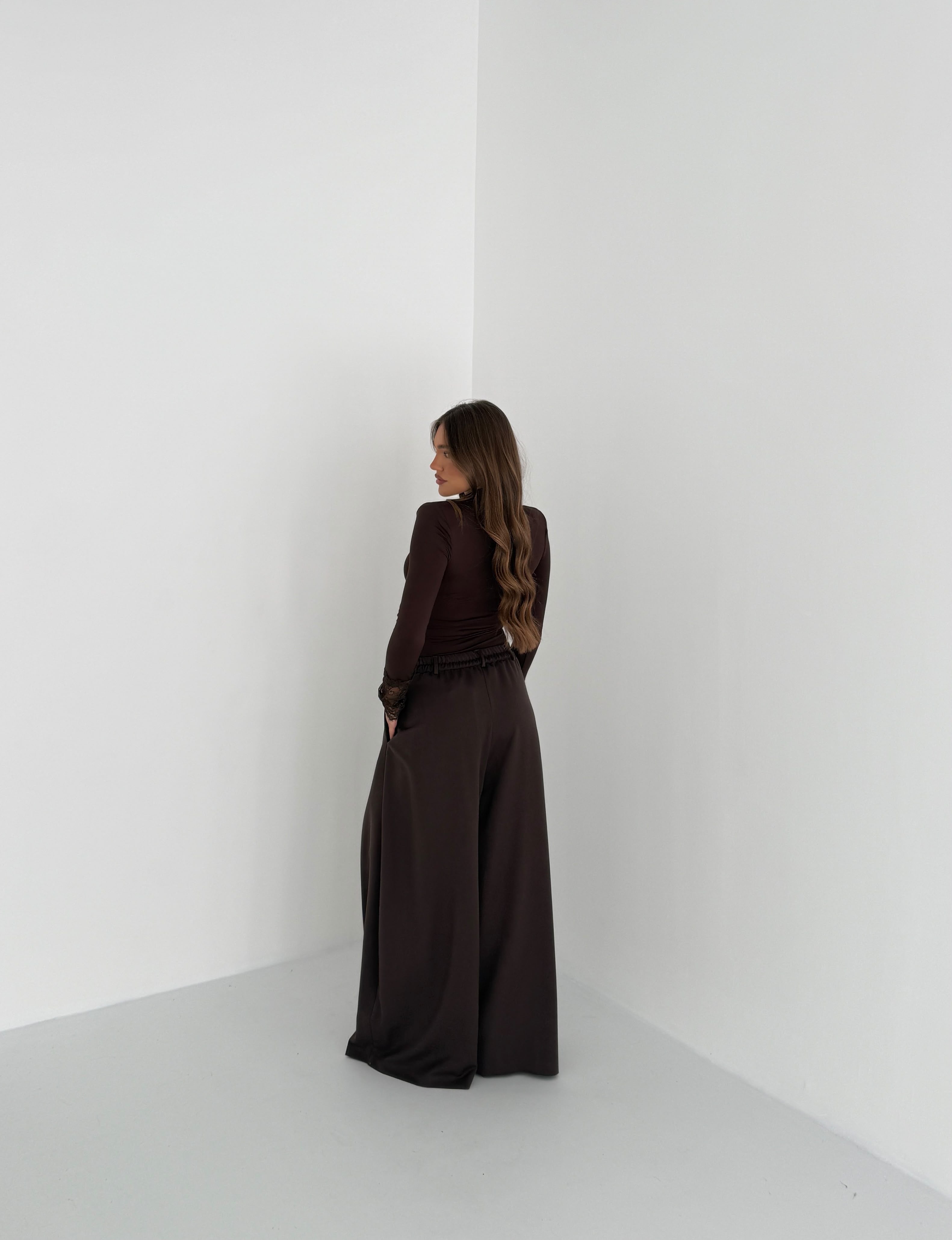 Pantalone Lyà 77126- MARRONE