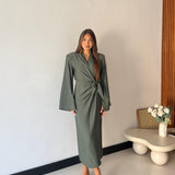 Abito Dalia 28124- VERDE MILITARE
