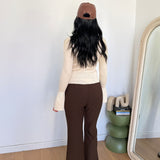 Pantalone Maddie 777 - MARRONE