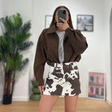 Giubbino Teia 3539-MARRONE