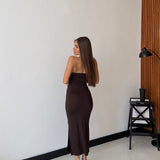 Abito Krystel 13879 - MARRONE