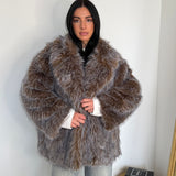 Pelliccia Samira 68360-MARRONE