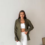 Camicia Monique 1590- VERDE MILITARE