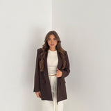 Giacca Evelyn M11093- MARRONE