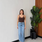 Gonna Longuette Misty 5175- DENIM