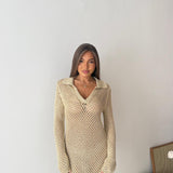 Vestito Reina 8129 - CHAMPAGNE