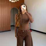 Maglia Marines 14474-MARRONE CHIARO