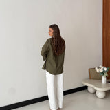 Camicia Monique 1590- VERDE MILITARE