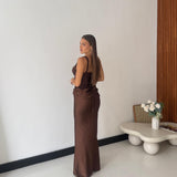 Vestito Bohemia 27927- MARRONE