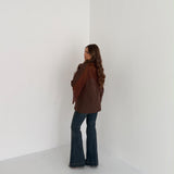 Giacca Mabel JUST WEST 151 - MARRONE