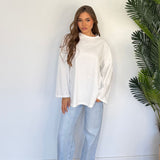 MaxiShirt longlseeve Soul 3205 - BIANCO