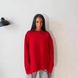 Maxi shirt Charlyes H16536- ROSSO