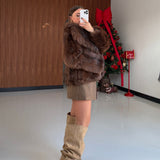 Pelliccia Lorena 68333-MARRONE