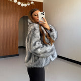 Pelliccia Lauree D5019-2-GRIGIO