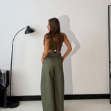 Pantalone Isabeau 02712- V.MILITARE