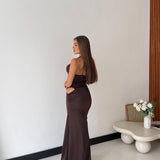 Vestito Moon 28049- MARRONE