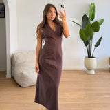 Abito Hoana 43043-MARRONE