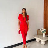 Abito Saphira 6992- ROSSO