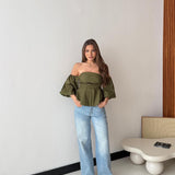Top Jules 6993 - VERDE MILITARE