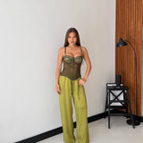 Pantalone Faye 24205-PISTACCHIO