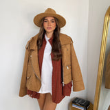 Giubbino Satiné 11709-CAMEL