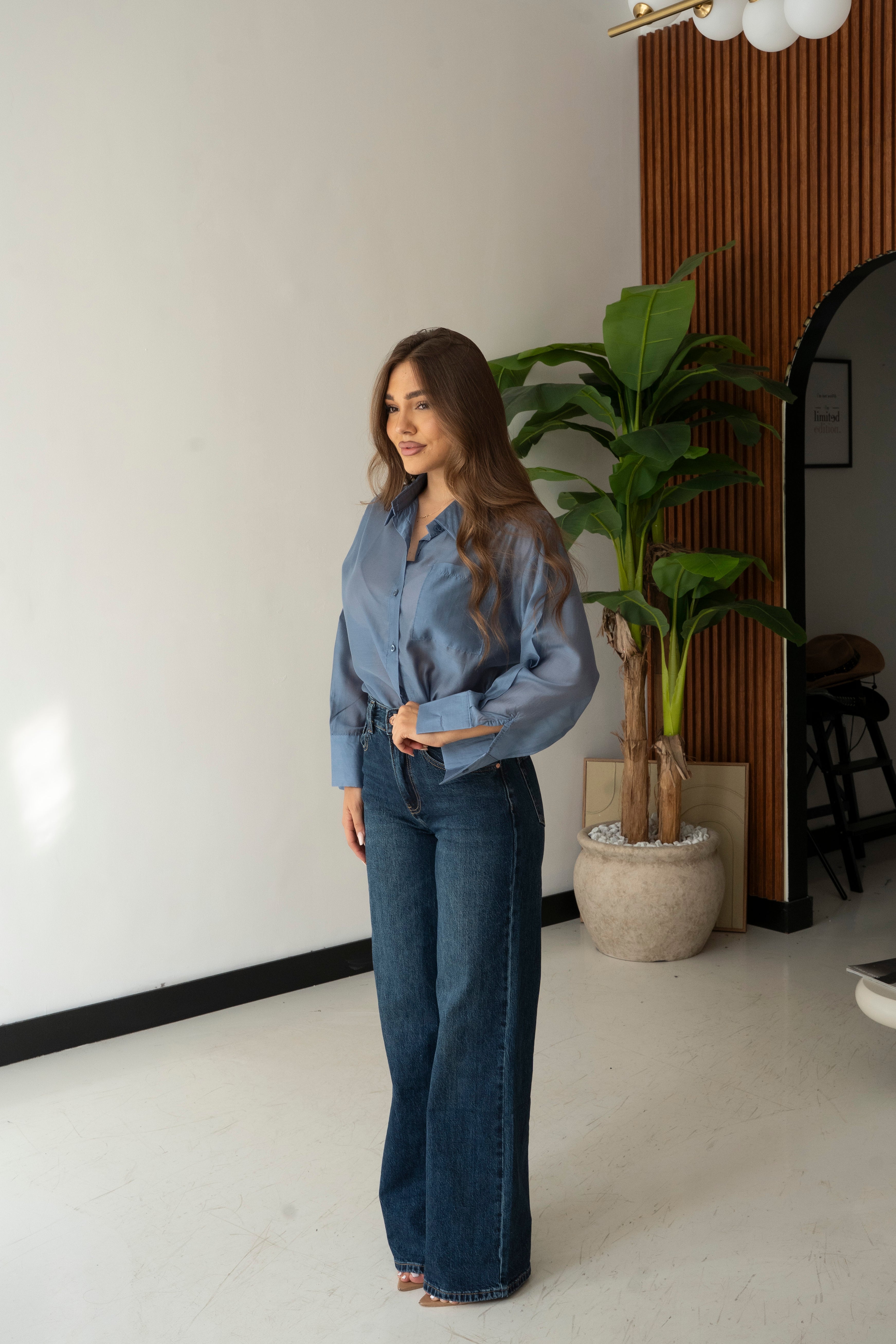 Camicia Brigitte 67023 - CELESTE