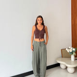 Pantalone Cara 12664 - VERDE MILITARE