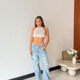 Top Lola 23726- BIANCO