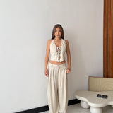 Pantalone Cara 12664 - BEIGE CHIARO