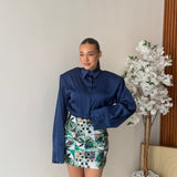 Camicia Perla 100% cotone - BLU
