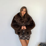 Pelliccia Lorena 68333-MARRONE