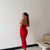 Abito Klaire 20399- ROSSO