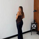 Top Cleo 14815 - MARRONE