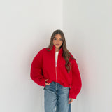 Giubbino/Felpa Matrix 8761- ROSSO