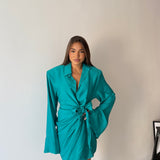 Vestito Messy 7119 - PETROLIO