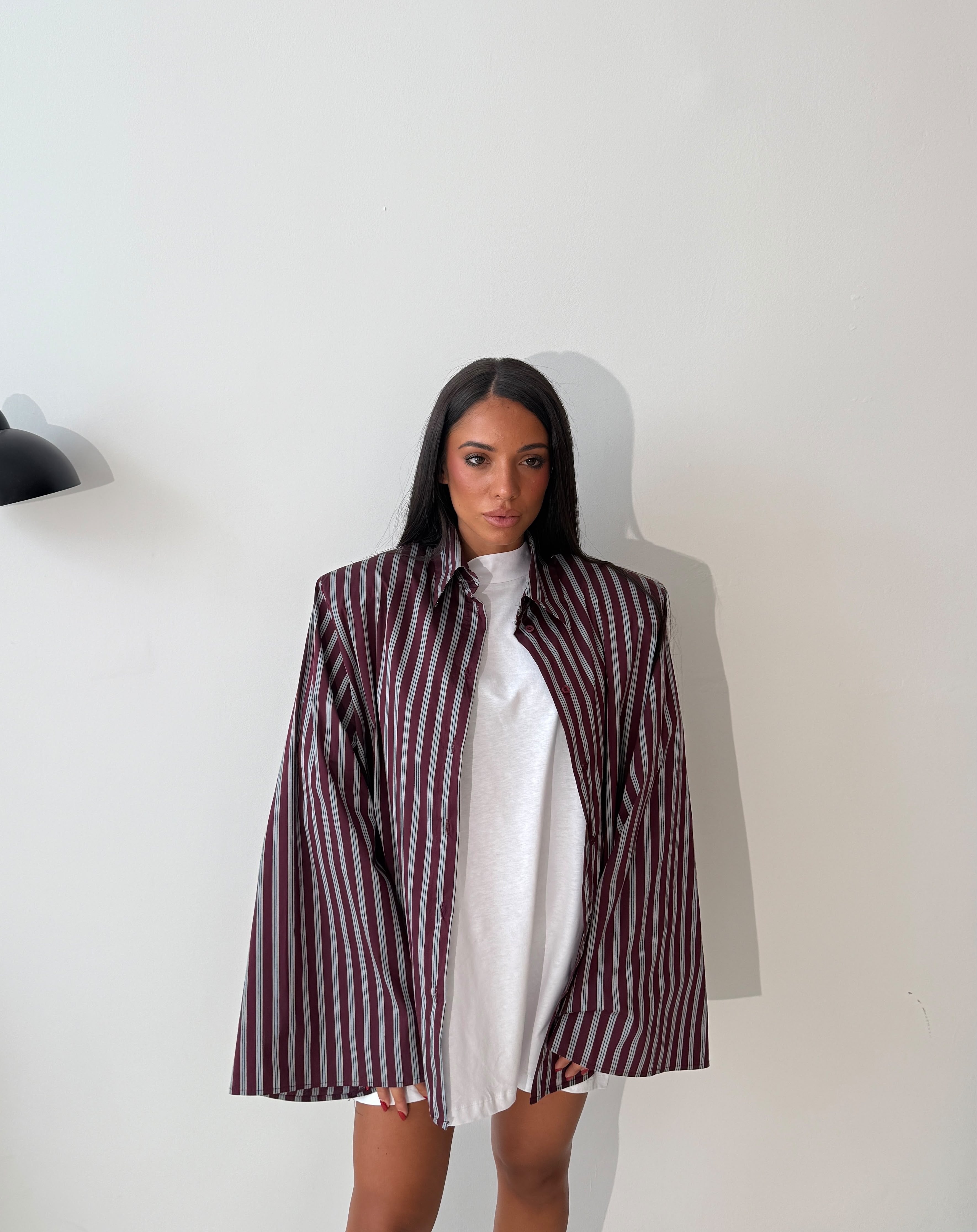 Camicia JUSTWEST Thäis 137-CA- WINE