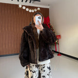 Pelliccia Dayane 68342 - MARRONE