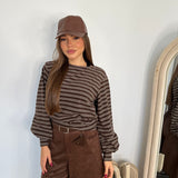 Maglia Clara 77285-MARRONE