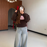 Felpa Nelly 2685-MARRONE