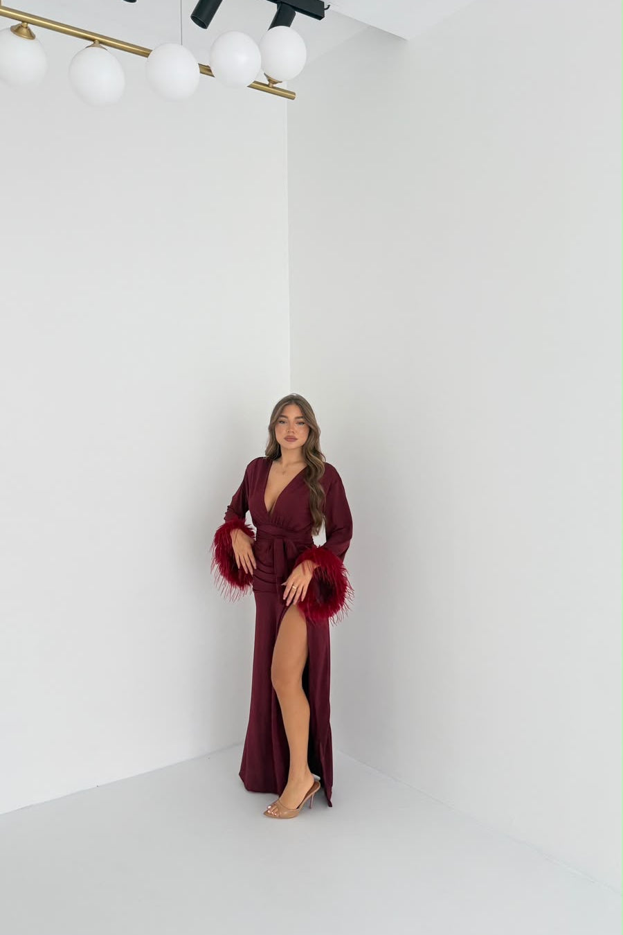 Abito Elaine 2717- BORDEAUX