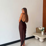 Abito Azelia 14903- MARRONE