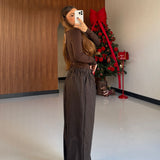 Pantalone Alyssa 2693-MARRONE