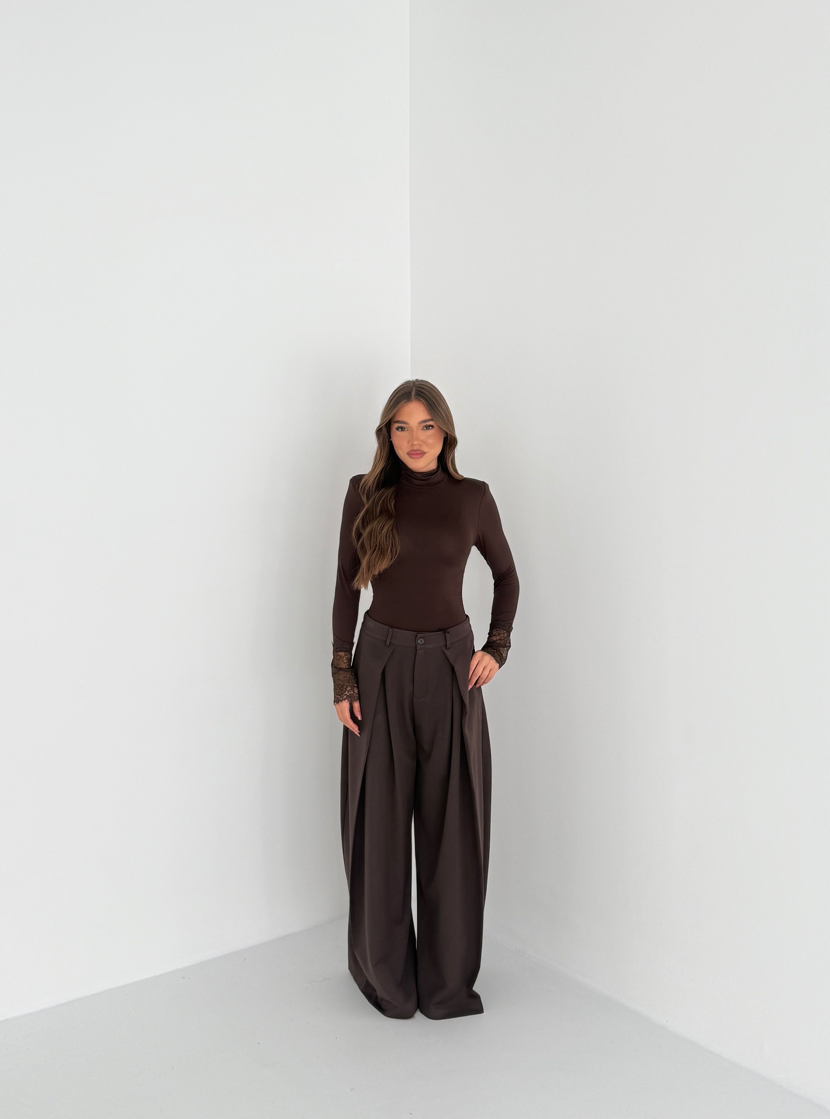 Pantalone Lyà 77126- MARRONE
