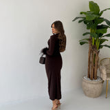Abito Rachel 13695 - MARRONE