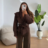 Giubbino Tresy DD86-B-MARRONE