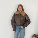 Giubbino Seren D202608-MARRONE